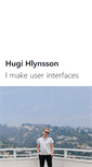 Mobile Screenshot of hugihlynsson.com